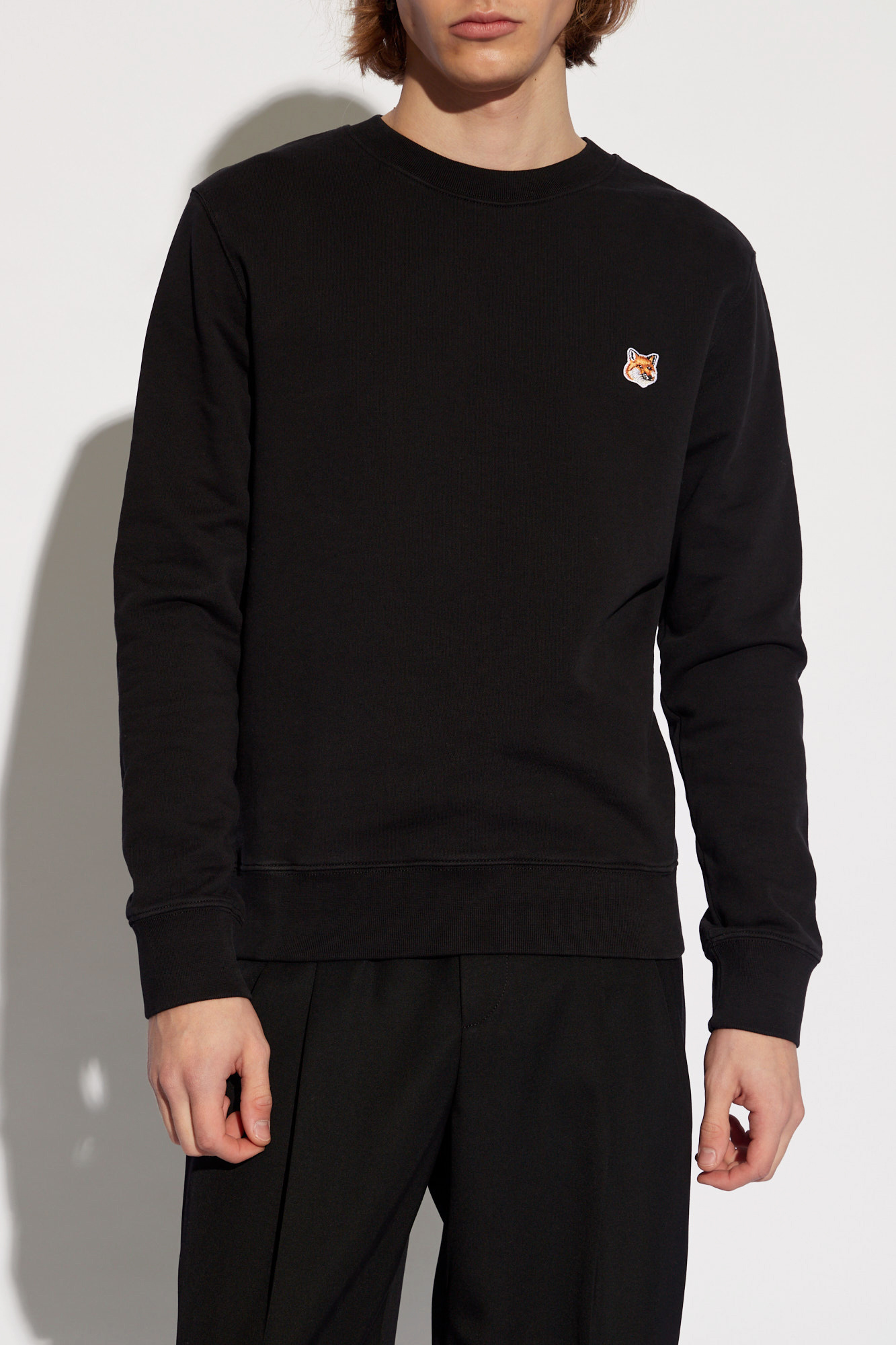 【送料&関税込】Maison KitsunAC Oversize Sweatshirt Black Sweatshirt with logo Maison Kitsuné - Vitkac AS